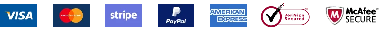 Accepted payment methods and security badges