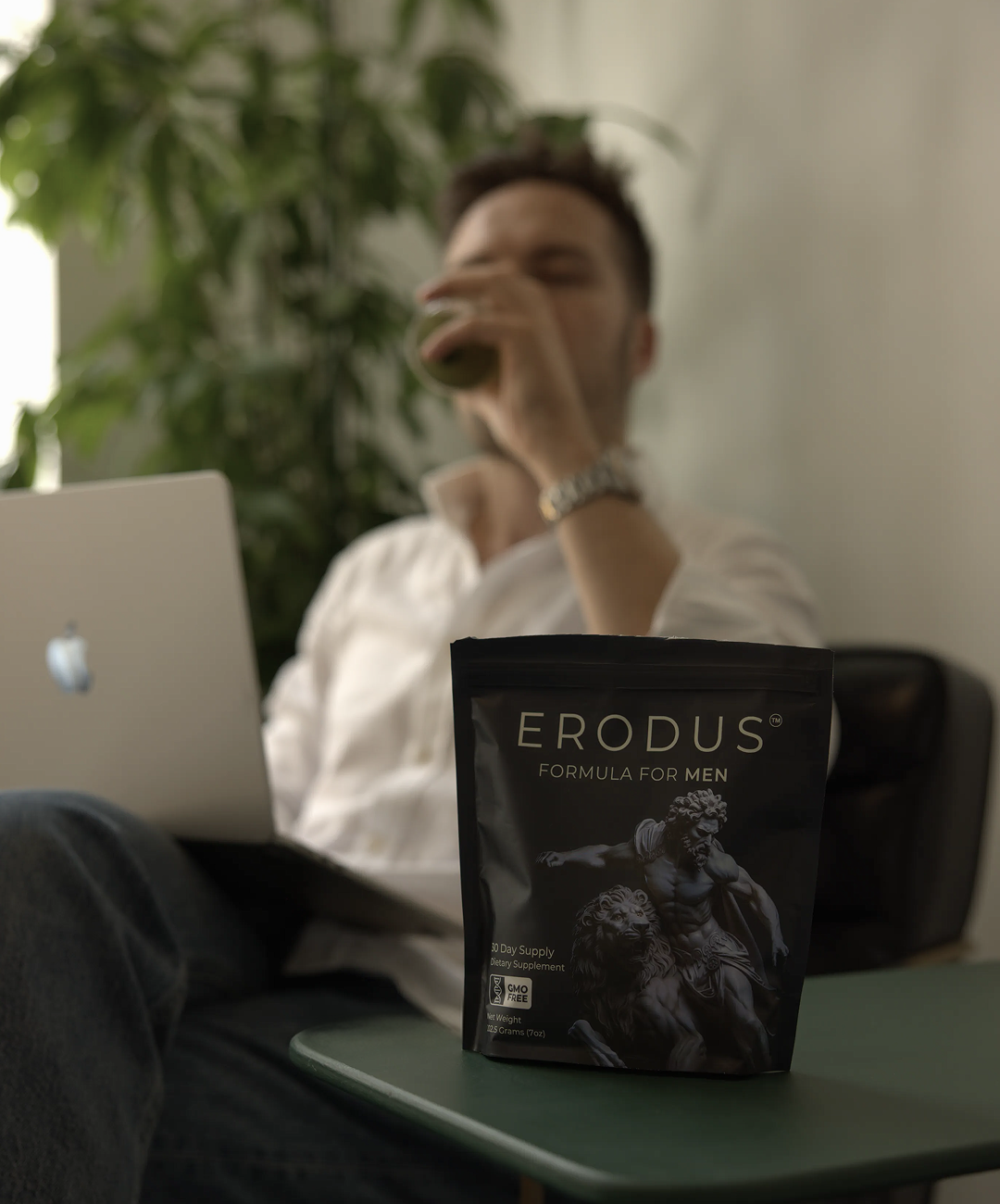 Man enjoying Erodus formula